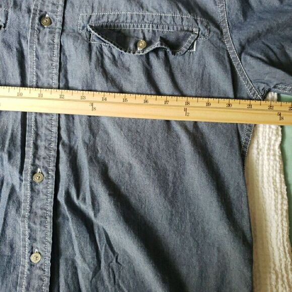 Calvin Klein Jeans Denim Long Sleeve Button Down Shirt Men's Size M - Picture 10 of 10